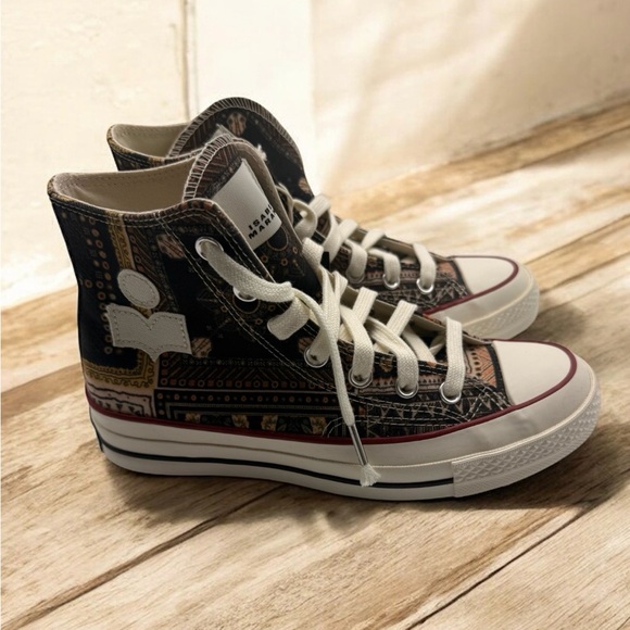 Isabel Marant x Converse Chuck 70 Printed Cotton High-Top Sneakers - Picture 1 of 6
